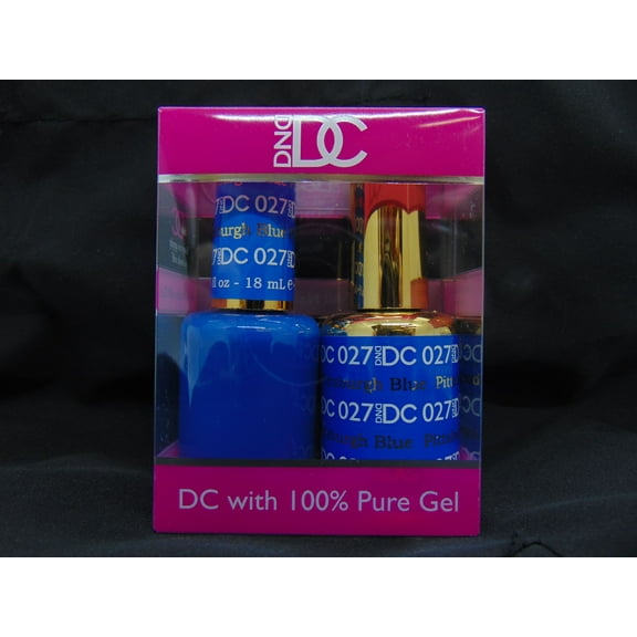DND - DC Duo Soak off Gel & Matching nail polish, #027 - Pittsburgh Blue