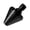 Black, variant on Downspout Flush Nozzle Hose Attachment with Cone Body and Side Water Ports for Home Gutter and Drain Rinse Work