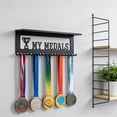 thumbnail image 5 of Medal Hanger Display Rack, Wall-Mounted Trophy Shelf for Sports, Gymnastics, Soccer, Football, Basketball, Ideal for Organizing Medals and Awards, 5 of 6