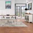 thumbnail image 3 of Steve Silver Hyland Off White and Honey Brown Wood Counter Height DiningTable with Storage, 3 of 11