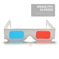 thumbnail image 2 of 50 Pcs Cardboard Sheets 3d Glasses Tv 3D Glasses Cardboard Anaglyph 3d Movie Game Eyeglasses Movie Glasses, 2 of 3