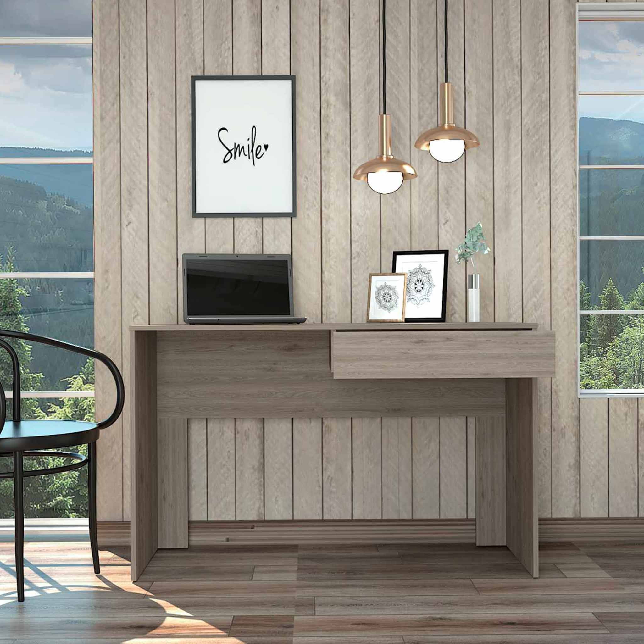 Asteroutdoor Tampa Writing Computer Desk with One Drawer, 47.3 in Wide