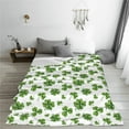 thumbnail image 5 of Lsque St. Patrick's day Pattern Fuzzy Fleece Throw Blanket Extra Large,Super Soft,Fluffy and Warm Blankets for Couch,Bed,All Season Use-50"x40", 5 of 7