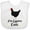 AA-White, variant on Inktastic Chicken Lover Eggstra Cute Girls Baby Bib