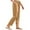 Khaki, variant on TRUBKH Cotton Linen Pants Pull On Pants Paperbag Pant Plain Drawstring Trousers Palazzo Pants Gaucho Pant Palazzo Pants Resort Wear for Women 2026 Straight Leg Lounge Trouser Flowy Gauze Black L