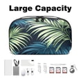 thumbnail image 3 of Palm Leaves Digital Bag Organizer Travel Case with Oxford Fabric Waterproof Material - 5.9x9.44x3.14 in - Storage Pouch Small Box Organizer Storage Container Small Storage Bag Pouch Case, 3 of 6