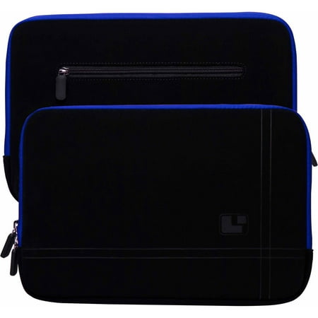 Microsuede Compact Padded Carrying Sleeve with Rear Pocket for 12