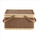 thumbnail image 3 of Nueva Cesta de Bambú, Cesta Tejida Natural, Cesta de Picnic de Bambú con Tapa, Cesta de Almacenamiento de Pan para Aperitivos de Mano, 3 of 10