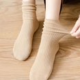 thumbnail image 4 of Holzlrgus Women's Crew Socks for Ladies Women Cotton Above Ankle Boots Slippers Long Calf Socks Size 6-9, 4 of 6