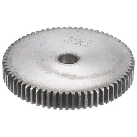 Unique Bargains Straight Spur Gear 8mm Inner Diameter 68T 1 Module 45# Steel Motor Gear
