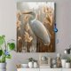 thumbnail image 4 of Qisvanset Framed Canvas Wall Art 12x16 Inch Reed Heron Minimal Tranquil Coastal Bird Art, 4 of 5