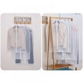 thumbnail image 6 of Hanging Garment Bag Lightweight Clear Full Zipper Suit Bags EVA Moth-Proof Breathable Dust Cover for Closet Clothes Dress Storage,1PC, 6 of 7