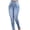 Light Blue, variant on Staron Women High Waisted Skinny Jeans Stretch Slim Pants Calf Length Casual Wide Waistband Five Button Fly, Dark Blue XL
