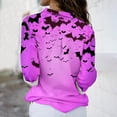 thumbnail image 4 of Chemises pour Femmes, Blouses pour Femmes, Chemise Décontractée Imprimée d'Halloween pour Femmes à Boutons Manches Longues Col Rabattu Blouse, 4 of 6