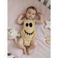 thumbnail image 4 of BemeyourBBs Baby Sleeveless Romper Black Cat/Ghost/Ghost Face Embroidery Jumpsuit, 4 of 8