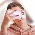thumbnail image 5 of for Google Pixel 8 6.2 inch Case,Cute Plating Edge Love Hearts Pattern with Camera Lens Protection Phone Cover for Girls Women,Purple, 5 of 13