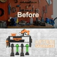thumbnail image 5 of 3 Layers Heavy Duty Power Tool Organizer Utility Storage Rack Wall Mounted Shelf, 5 of 8