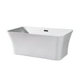 thumbnail image 6 of Dreamwerks 66.9 in. Acrylic Rectangular Flat-bottom Not-Whirlpool Bathtub in Glossy White, 6 of 9