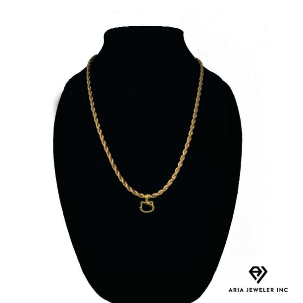 Hello kitty 14k gold necklace deals