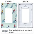 thumbnail image 3 of Yayeee Rocker Switch Wall Plate 1-Gang 4.6"x2.9" Home Decorative Outlet Cover, Ice Hockey, 3 of 6