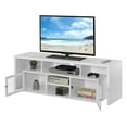 thumbnail image 4 of Pemberly Row 60-inch TV Stand with Storage Cabinets and Shelves in White Wood, 4 of 6