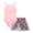 Pink, variant on Girls Swimsiut One Piece Bathing Suit with Cover Ups Adjustable Straps Cut Out Tropical Printed Swimwear Size 7-16 Years