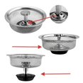 thumbnail image 6 of Stainless Steel Sink Strainer Basin Drain Filter Sink Drain Premium Sink Basket Strainer for Kitchen Bathroom Sink, 6 of 7