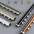Zoever Double Curtain Track Aluminum, HeavyDuty Wall Mount Curtain Rails, Ceiling Curtain