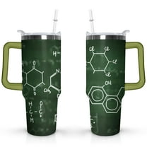 40oz Math Equations Science Physical Stainless Steel Flip Straw Tumbler Spill Proof Travel Cup Double Wall Vacuum Insulated Coffee Mug with Handle