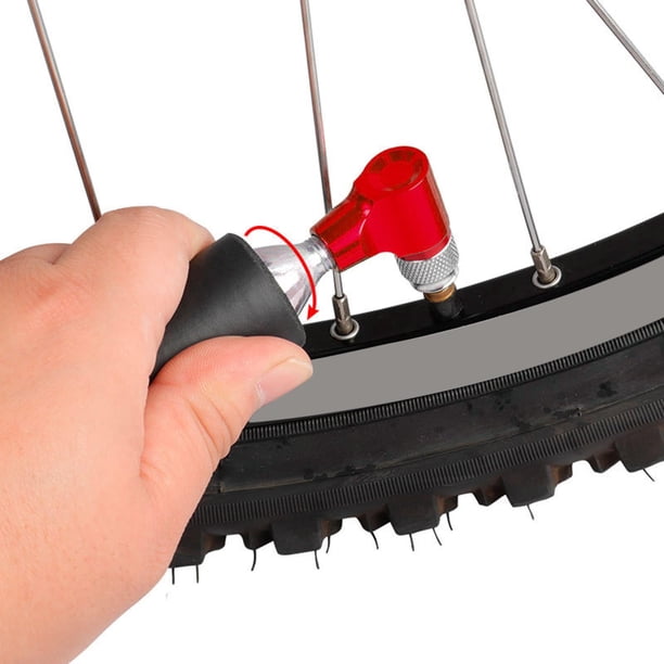 Inflador de neumáticos shamjiam para bicicleta bomba de aire portátil rojo