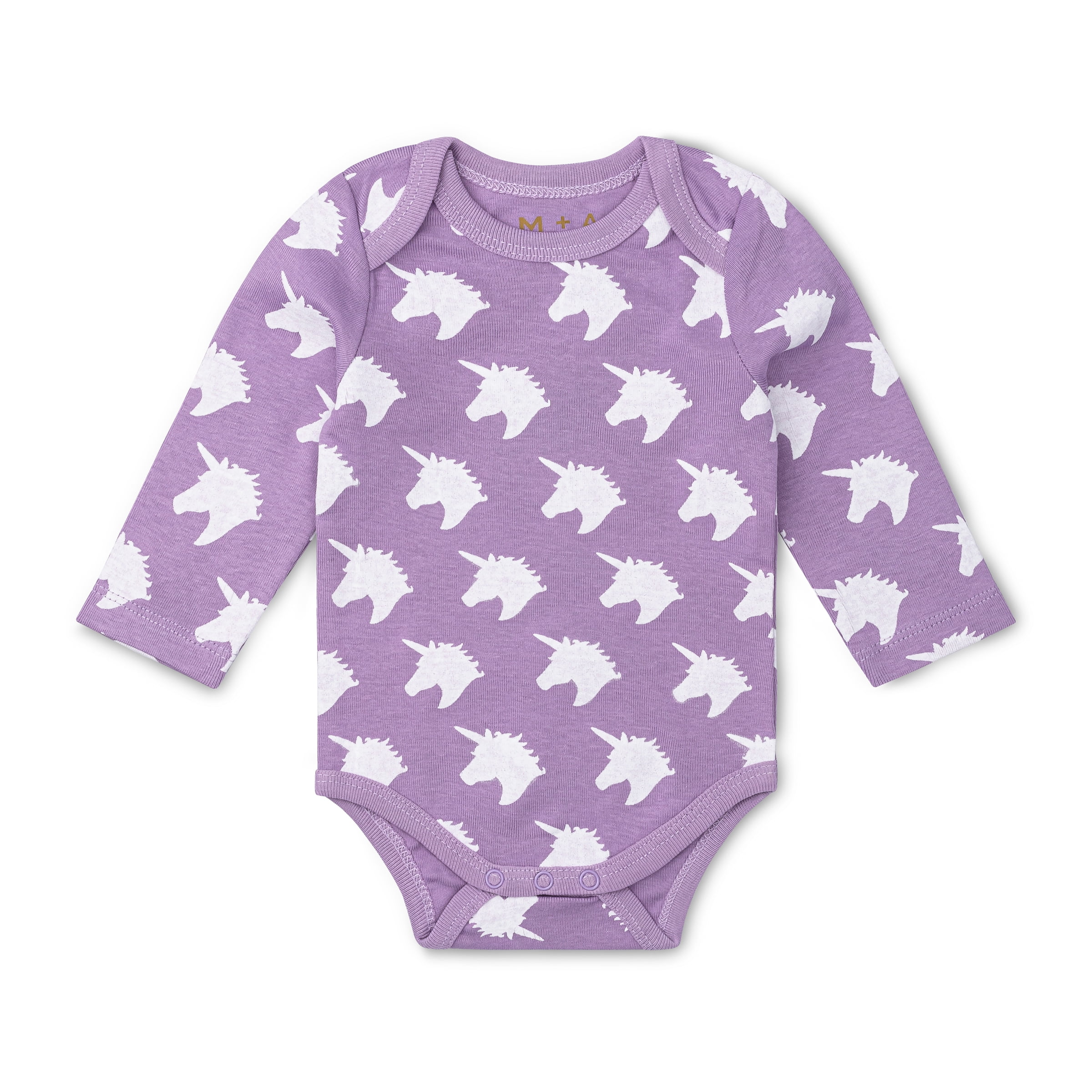 M+A by Monica + Andy Organic Cotton Gender Neutral First Moves Bodysuit + Groove Pant Set, Sizes Newborn -24 Months
