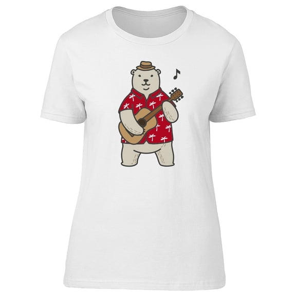 Polar Bear With Beach Shirt Tee Women's -Image by Shutterstock
