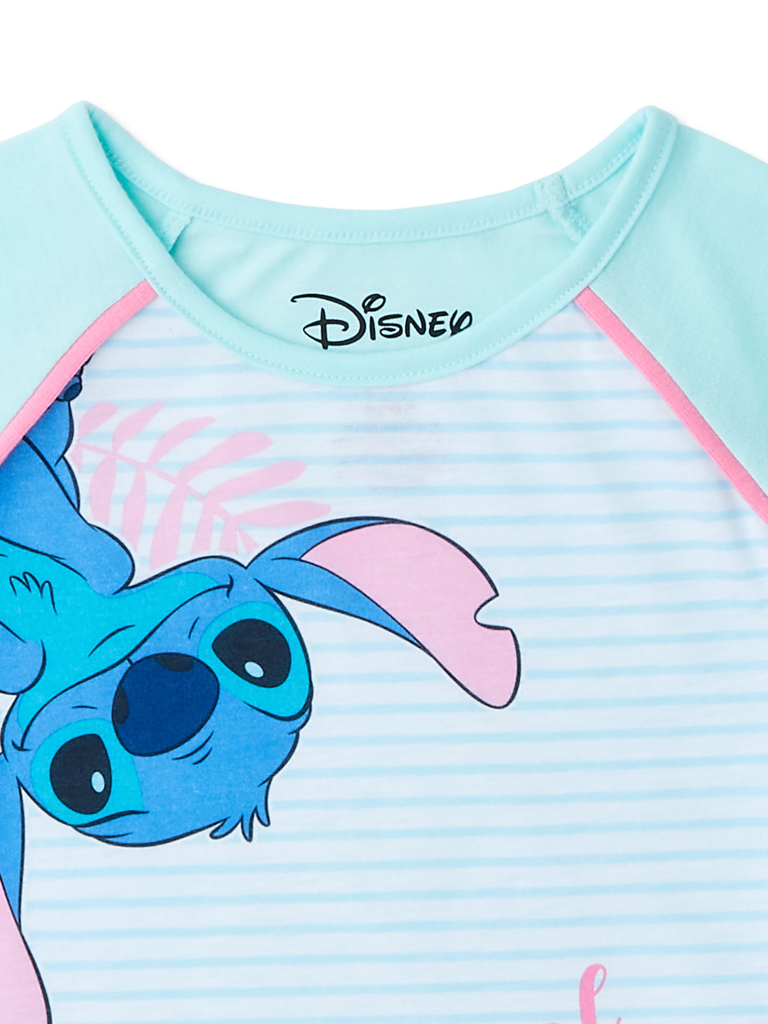 Disney Stitch Pyjamas Set, Shorts and Nightie Top for Women Teenage Girls
