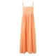 thumbnail image 5 of Vestido largo sin mangas de verano con tirantes finos y ribetes en contraste para mujer, 5 of 8