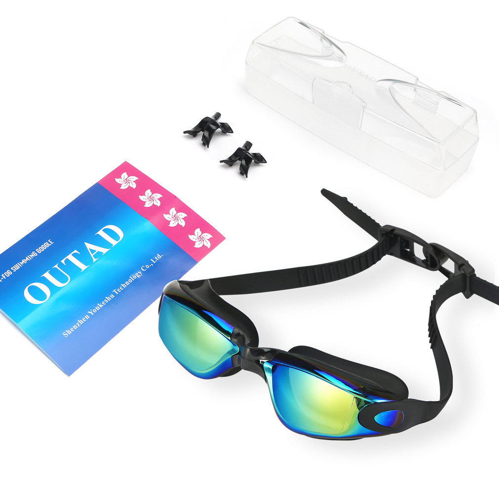 OUTAD HD Waterproof Clear Swimming Goggles with UV Anti-Fog Swim Glasses USA 