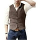thumbnail image 2 of pstuiky Camisetas sin mangas para hombre, Blazer de moda para hombre, chaleco ajustado con cuello en V y botonadura lisa Chaleco para hombre m, 2 of 6