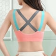 thumbnail image 5 of Abomasnow Sports Bras for Women Medium Support Criss Cross Strappy Bras Seamless Padded High Impact Yoga Athletic Exercise Bras, 5 of 5