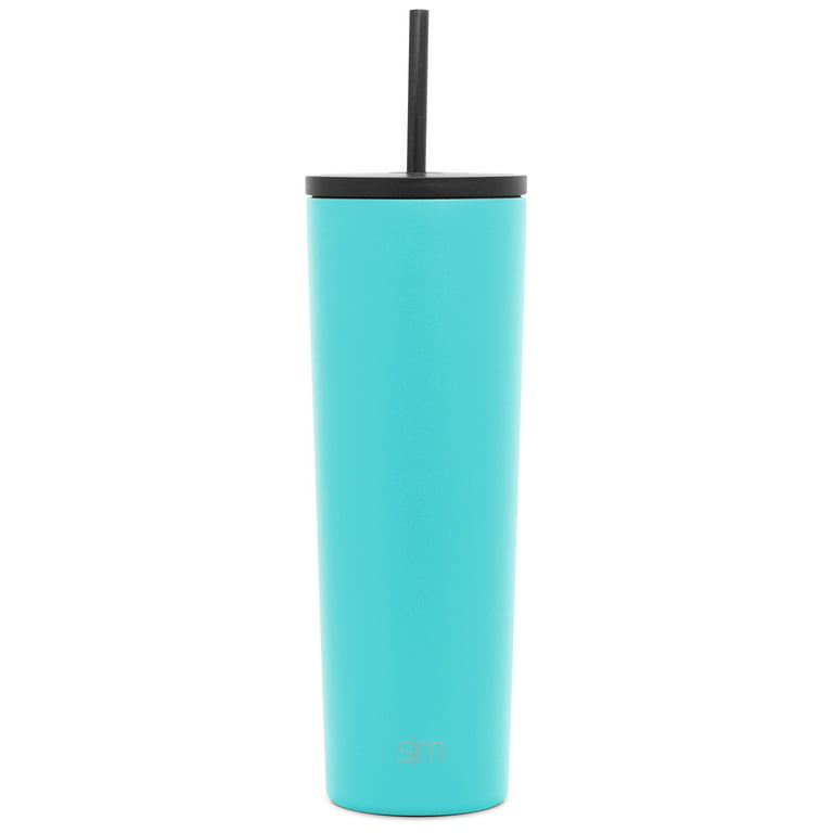 Simple Modern 20 oz Classic Tumbler with Straw & Flip Lid - 18/8 Stainless  Steel Water Bottle Ombre: Santorini Breeze 
