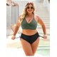 thumbnail image 5 of Conjunto de bikini Blooming Jelly de cintura alta entrecruzado para mujer, 5 of 6