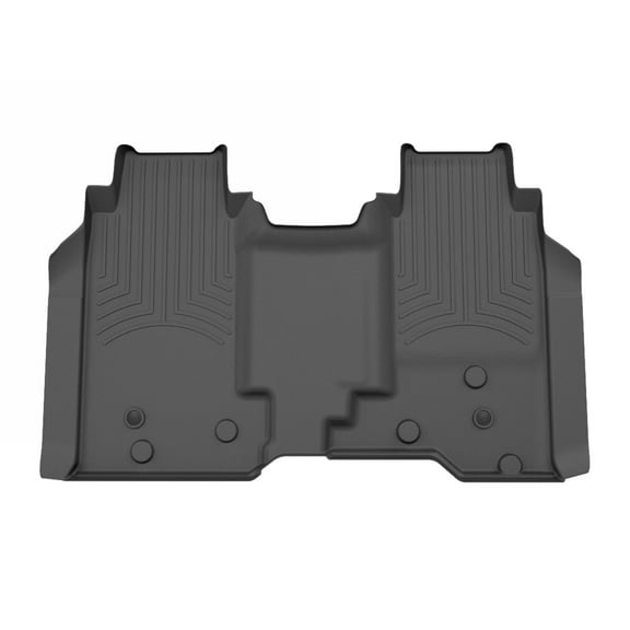 WeatherTech Custom Fit FloorLiners compatible with 2024-2024 Chevrolet Silverado EV - 2nd Row, Black