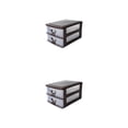 thumbnail image 2 of ziyahi Organizer Storage Drawer - plify Life With Smart Storage Solutions Multi-Layer Desktop Drawer brown two layers 2Set, 2 of 6