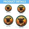 thumbnail image 6 of Black and Tan Pug: Stained Glass-Style Christmas Ornament - Made With Real Glass, Stained Glass Ornament 2025, Holiday Decoration, Seasonal Keepsake Gift, Unique Collectible,, 6 of 6