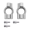 thumbnail image 1 of Piezas de repuesto para la mejora y mantenimiento de bloques de dirección RC para aleación de aluminio 1/24 Plata, 1 of 9