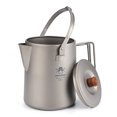 thumbnail image 4 of Riwcyla Titanium Camping Coffee Pot Barista Kettle Campfire Stovetop Fast Brew Teapot 1.5L, 4 of 6