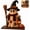 C-Witch Ghost, variant on Rustic Halloween Monster Figurines, Handcrafted Farmhouse Tabletop Decor with Glowing Lanterns, Skeleton Pumpkin Ghost Scarecrow Mummy Mantel Shelf Gift