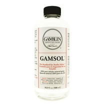 Gamblin Gamsol Odorless Mineral Spirits 16 Oz Bottle