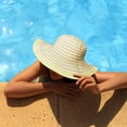 thumbnail image 7 of Women Floppy Sun Beach Hats w/ Wide Brim Straw Edge Summer UV Protection Foldable Gardening Hiking Cap by Solaris, 7 of 7