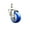 Swivel - No Brake - 3/8" Stem, variant on 3 Inch 316SS Blue Polyurethane Wheel Swivel ½ Inch Threaded Stem Caster SCC