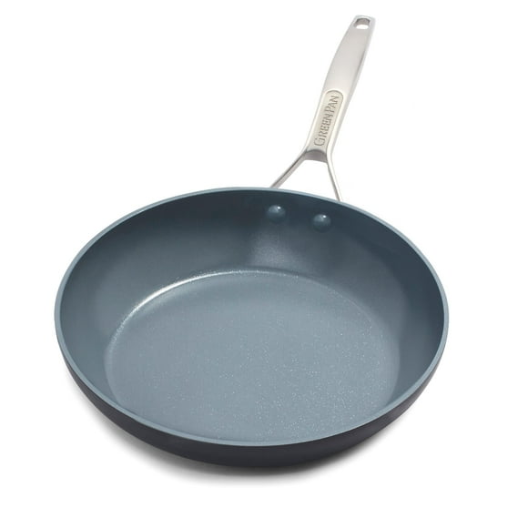 GreenPan Paris Pro Hard Anodized Healthy Ceramic Nonstick, 12" Frying Pan Skillet, PFAS-Free, Dishwasher Safe, Grey