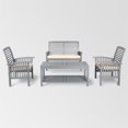thumbnail image 2 of 4-Piece Classic Outdoor Patio Chat Set - Grey Wash, 2 of 2
